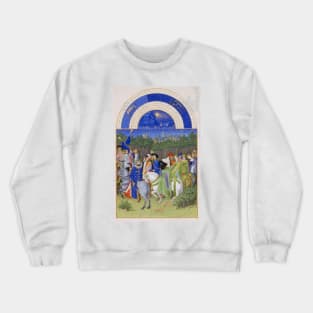 Les Très Riches Heures du duc de Berry 15th Century by Frères de Limbourg Crewneck Sweatshirt